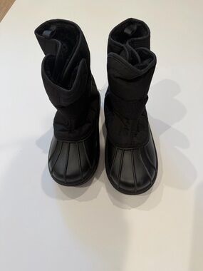 Place Kids Black Waterproof Winter Boots
